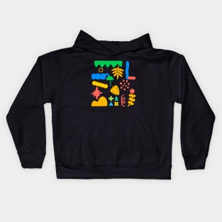 Abstract patterns of primary colors, patterns that embody nature Kids Hoodie